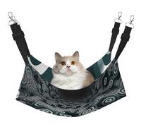 YVNKHKU Concentric Circles Reversible Cat Hammock Hanging Soft Breathable Pet Cage Adjustable Bed for Kitten Puppy or Small Large