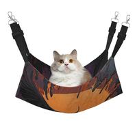 YVNKHKU Crow Close-up, Flying Over The Sunset Reversible Cat Hammock Hanging Soft Breathable Pet Cage Adjustable Bed for Kitten Puppy or Small Large