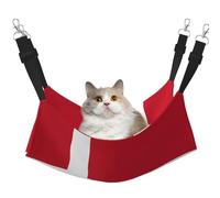 YVNKHKU Danish Flag Reversible Cat Hammock Hanging Soft Breathable Pet Cage Adjustable Bed for Kitten Puppy or Small Medium