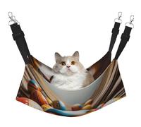 YVNKHKU Easter Egg Reversible Cat Hammock Hanging Soft Breathable Pet Cage Adjustable Bed for Kitten Puppy or Small Large