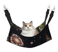 YVNKHKU Fantasy Town Reversible Cat Hammock Hanging Soft Breathable Pet Cage Adjustable Bed for Kitten Puppy or Small Medium