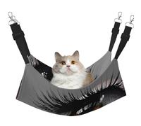 YVNKHKU Golden Eyes Digital Art Reversible Cat Hammock Hanging Soft Breathable Pet Cage Adjustable Bed for Kitten Puppy or Small Large