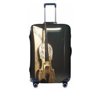 YVNKHKU Gorgeous cello Stretchable Suitcase Cover - Durable, Anti-Scratch, Fits 18-32 Inch Luggage, Easy Wash & Travel Protection, Black, S