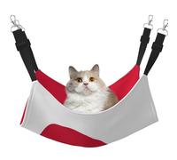 YVNKHKU Greenland Flag Reversible Cat Hammock Hanging Soft Breathable Pet Cage Adjustable Bed for Kitten Puppy or Small Large