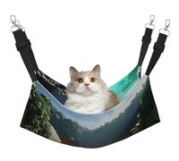 YVNKHKU Heaven's Gate Reversible Cat Hammock Hanging Soft Breathable Pet Cage Adjustable Bed for Kitten Puppy or Small Medium