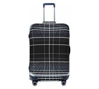 YVNKHKU Infinite Mirror Stretchable Suitcase Cover - Durable, Anti-Scratch, Fits 18-32 Inch Luggage, Easy Wash & Travel Protection, Black, XL