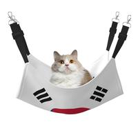 YVNKHKU Korean Flag Reversible Cat Hammock Hanging Soft Breathable Pet Cage Adjustable Bed for Kitten Puppy or Small Medium