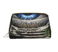 YVNKHKU Makeup Bag Women Toiletrie Showe Brush Skin Care Travel Organizer Purse Me Large Makeup Purse Accessories & ToteThe All-Seeing Eye, White, One Size