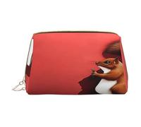 YVNKHKU Makeup Bag Women Toiletrie Showe Brush Skin Care Travel Organizer Purse Me Large Makeup Purse Accessories, Tote Squirrels under the Red City Wall, White, One Size