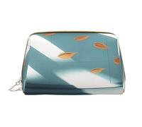 YVNKHKU Makeup Bag Women Toiletrie Showe Brush Skin Care Travel Organizer Purse Me Large Makeup Purse Accessories & ToteThe wind blows on the leaves, White, One Size