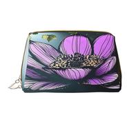 YVNKHKU Makeup Bag Women Toiletrie Showe Brush Skin Care Travel Organizer Purse Me Large Makeup Purse Accessories & ToteLotus flowers, urban ruins, White, One Size