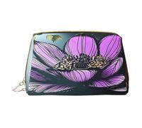 YVNKHKU Makeup Bag Women Toiletrie Showe Brush Skin Care Travel Organizer Purse Me Large Makeup Purse Accessories, Tote Lotus flowers, urban ruins, White, One Size