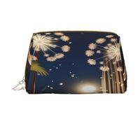 YVNKHKU Makeup Bag Women Toiletrie Showe Brush Skin Care Travel Organizer Purse Me Large Makeup Purse Accessories, Tote Luminous dandelion seeds, White, One Size