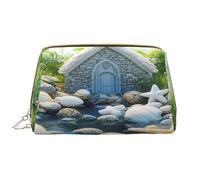 YVNKHKU Makeup Bag Women Toiletrie Showe Brush Skin Care Travel Organizer Purse Me Large Makeup Purse Accessories & ToteThe church in fantasy, White, One Size