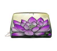 YVNKHKU Makeup Bag Women Toiletrie Showe Brush Skin Care Travel Organizer Purse Me Large Makeup Purse Accessories, Tote Comic like lotus flower, White, One Size