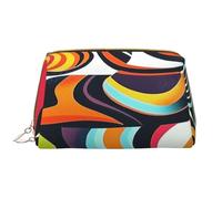 YVNKHKU Makeup Bag Women Toiletrie Showe Brush Skin Care Travel Organizer Purse Me Large Makeup Purse Accessories & ToteComplex psychedelic patterns, White, One Size