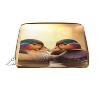 YVNKHKU Makeup Bag Women Toiletrie Showe Brush Skin Care Travel Organizer Purse Me Large Makeup Purse Accessories & ToteMandarin ducks playing in the water, White, One Size