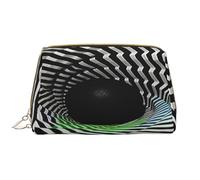 YVNKHKU Makeup Bag Women Toiletrie Showe Brush Skin Care Travel Organizer Purse Me Large Makeup Purse Accessories & ToteHypnosis tunnel, White, One Size