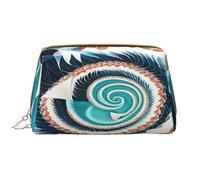 YVNKHKU Makeup Bag Women Toiletrie Showe Brush Skin Care Travel Organizer Purse Me Large Makeup Purse Accessories & ToteColorful biological forms in Op Art, White, One Size