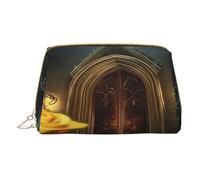 YVNKHKU Makeup Bag Women Toiletrie Showe Brush Skin Care Travel Organizer Purse Me Large Makeup Purse Accessories, Tote The Rose in the Fairy Tale World, White, One Size
