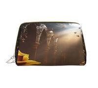 YVNKHKU Makeup Bag Women Toiletrie Showe Brush Skin Care Travel Organizer Purse Me Large Makeup Purse Accessories & ToteGolden Heavenly Light, Rose Background, White, One Size
