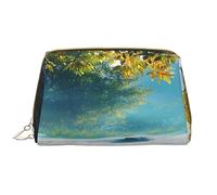 YVNKHKU Makeup Bag Women Toiletrie Showe Brush Skin Care Travel Organizer Purse Me Large Makeup Purse Accessories & ToteSummer is illusory, lying on the beach, White, One Size