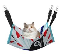 YVNKHKU Nightingale Reversible Cat Hammock Hanging Soft Breathable Pet Cage Adjustable Bed for Kitten Puppy or Small Large