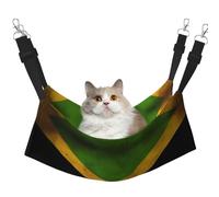 YVNKHKU Old Jamaican Flag Reversible Cat Hammock Hanging Soft Breathable Pet Cage Adjustable Bed for Kitten Puppy or Small Medium