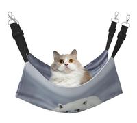 YVNKHKU Portrait of a Polar Bear Reversible Cat Hammock Hanging Soft Breathable Pet Cage Adjustable Bed for Kitten Puppy or Small Medium