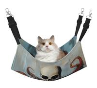 YVNKHKU Siren Surrealism Reversible Cat Hammock Hanging Soft Breathable Pet Cage Adjustable Bed for Kitten Puppy or Small Large