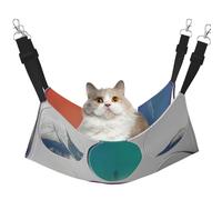 YVNKHKU Stunning Digital Art Reversible Cat Hammock Hanging Soft Breathable Pet Cage Adjustable Bed for Kitten Puppy or Small Large
