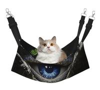 YVNKHKU The All-Seeing Eye Reversible Cat Hammock Hanging Soft Breathable Pet Cage Adjustable Bed for Kitten Puppy or Small Large