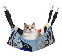 YVNKHKU The Bird of surrealism Reversible Cat Hammock Hanging Soft Breathable Pet Cage Adjustable Bed for Kitten Puppy or Small Medium