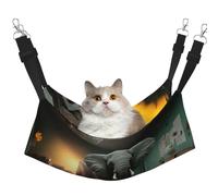 YVNKHKU The Elephant in The Room Reversible Cat Hammock Hanging Soft Breathable Pet Cage Adjustable Bed for Kitten Puppy or Small Large