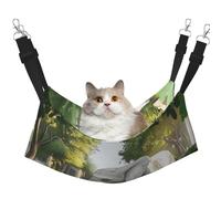 YVNKHKU The Elephant in Utopia Reversible Cat Hammock Hanging Soft Breathable Pet Cage Adjustable Bed for Kitten Puppy or Small Large
