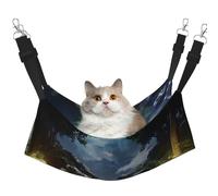 YVNKHKU The Fusion of Killer Whales and Forests Reversible Cat Hammock Hanging Soft Breathable Pet Cage Adjustable Bed for Kitten Puppy or Small Medium