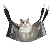 YVNKHKU The Golden Mammoth in The Ruins Reversible Cat Hammock Hanging Soft Breathable Pet Cage Adjustable Bed for Kitten Puppy or Small Large