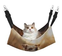 YVNKHKU The Little Dog Standing on The Grass Under The Sunset Reversible Cat Hammock Hanging Soft Breathable Pet Cage Adjustable Bed for Kitten Puppy or Small Large