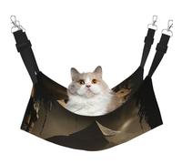 YVNKHKU The Pyramid of The Lost World Reversible Cat Hammock Hanging Soft Breathable Pet Cage Adjustable Bed for Kitten Puppy or Small Large