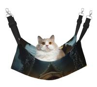 YVNKHKU The Rose in The Fairy Tale World Reversible Cat Hammock Hanging Soft Breathable Pet Cage Adjustable Bed for Kitten Puppy or Small Medium