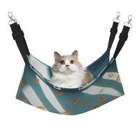 YVNKHKU The Wind Blows on The Leaves Reversible Cat Hammock Hanging Soft Breathable Pet Cage Adjustable Bed for Kitten Puppy or Small Large