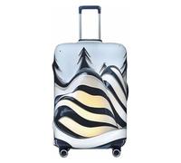 YVNKHKU Transforming Christmas Tree Stretchable Suitcase Cover - Durable, Anti-Scratch, Fits 18-32 Inch Luggage, Easy Wash & Travel Protection, Black, M