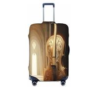 YVNKHKU Unreal Engine Cello Stretchable Suitcase Cover - Durable, Anti-Scratch, Fits 18-32 Inch Luggage, Easy Wash & Travel Protection, Black, XL