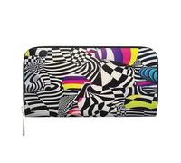 YVNKHKU Wallet Wallet Money Clip Stylish For Mens Women Handbags, Pu Leather, Multiple Compartments, Ideal For Cash And Cards Complex psychedelic patterns1, Black, One Size