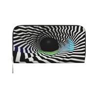YVNKHKU Wallet Wallet Money Clip Stylish For Mens Women Handbags, Pu Leather, Multiple Compartments, Ideal For Cash And Cards Hypnosis tunnel, Black, One Size