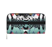 YVNKHKU Wallet Wallet Money Clip Stylish For Mens Women Handbags, Pu Leather, Multiple Compartments, Ideal For Cash And Cards Abstract Geometry Art1, Black, One Size
