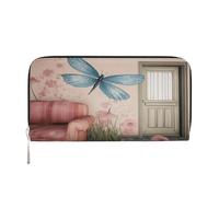 YVNKHKU Wallet Wallet Money Clip Stylish For Mens Women Handbags, Pu Leather, Multiple Compartments, Ideal For Cash And Cards Living room walls, Black, One Size