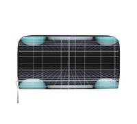 YVNKHKU Wallet Wallet Money Clip Stylish For Mens Women Handbags, Pu Leather, Multiple Compartments, Ideal For Cash And Cards Infinite Mirror, Black, One Size