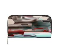 YVNKHKU Wallet Wallet Money Clip Stylish For Mens Women Handbags, Pu Leather, Multiple Compartments, Ideal For Cash And Cards Black and white line art, Black, One Size