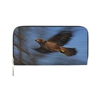 YVNKHKU Wallet Wallet Money Clip Stylish For Mens Women Handbags, Pu Leather, Multiple Compartments, Ideal For Cash And Cards Photo of the Red Kite Bird, Black, One Size